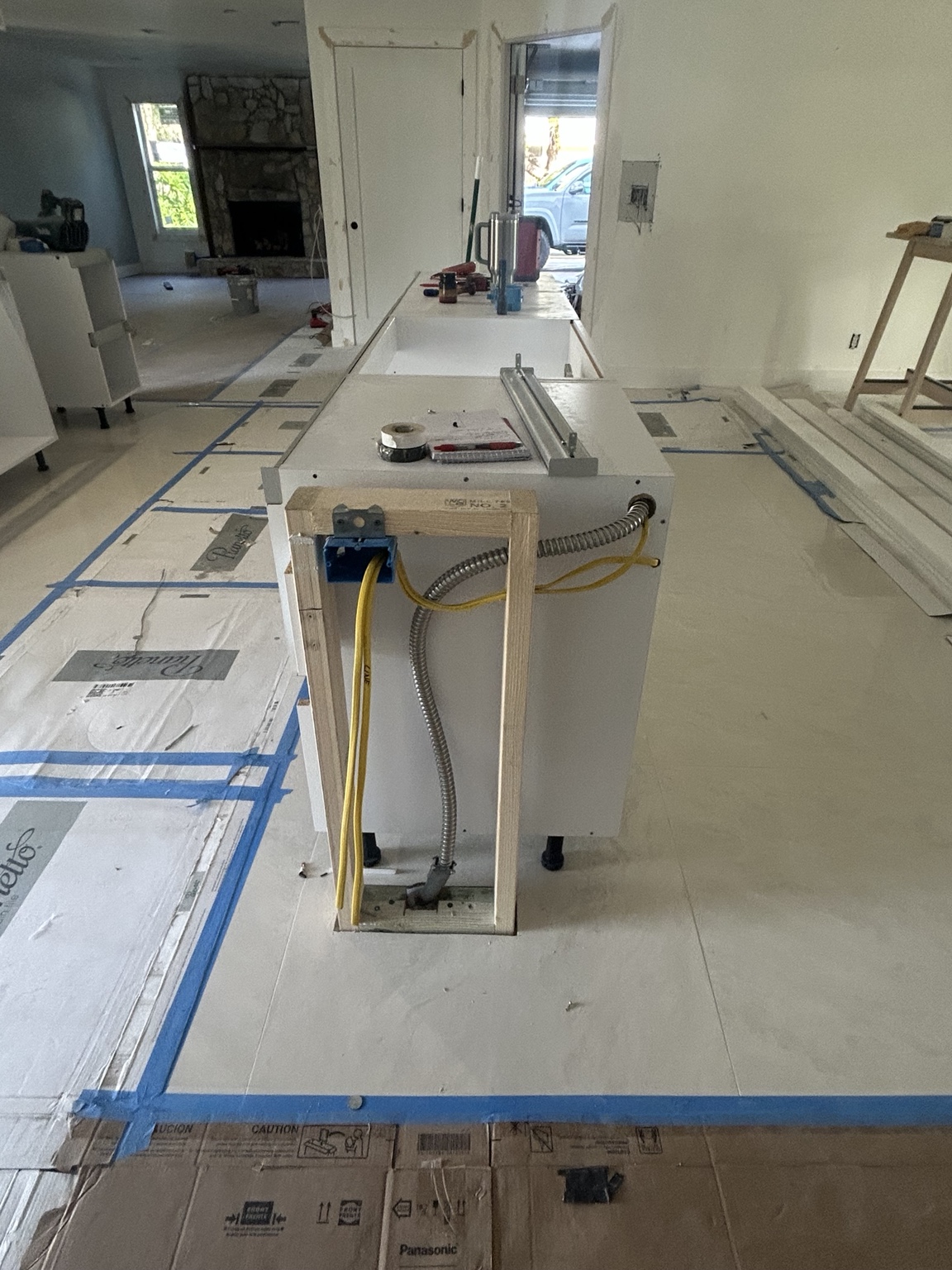 Kitchen Island Power Rough-In